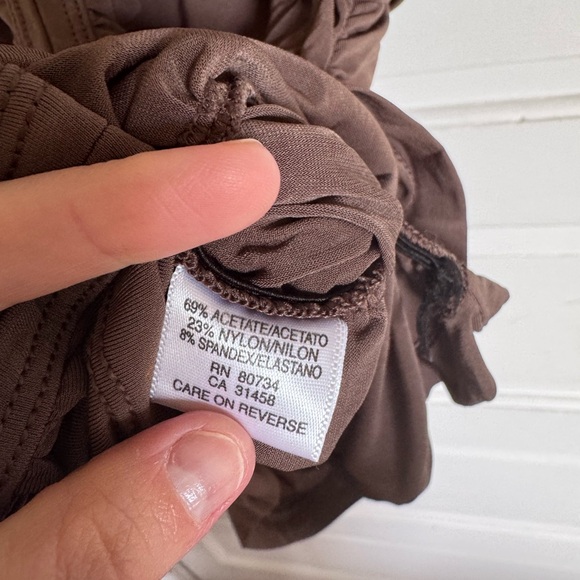 BCBGMaxAzria Ruched V-Neck Top - Picture 6 of 7